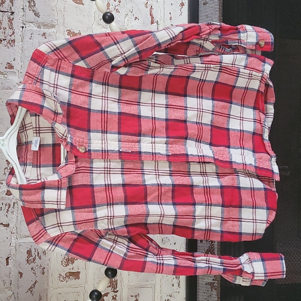 Boys flannel button down shirt